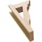 Ekena Millwork 6-in W x 14-in D x 26-in H Funston Trad Rough Cedar Woodgrain TimberThane Outlooker, Primed Tan OUTUR060X14X26FST04RCPR - alternate 2